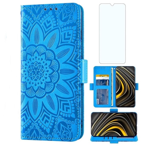 *NEW* Samsung Galaxy A03 Core - Blue Phone Case + Screen Protector - Picture 7 of 10